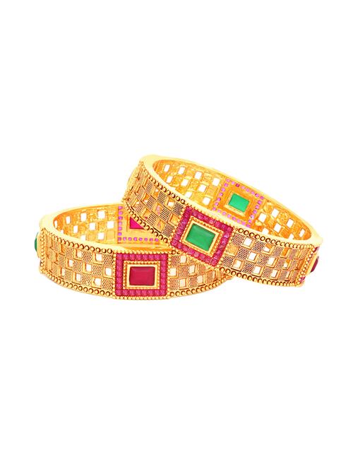 gold tone brass bangle - 16965478 - Very Small Image - 1