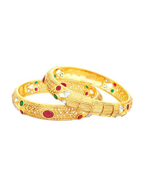 gold tone brass bangle - 16965480 - Very Small Image - 1
