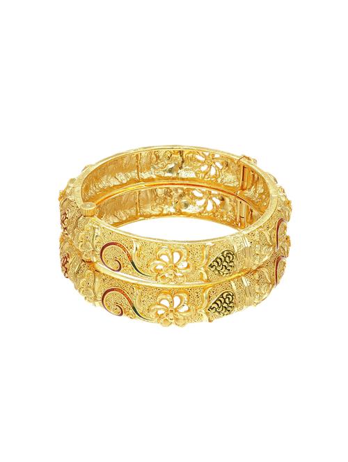 gold tone brass bangle - 16965498 - Very Small Image - 1