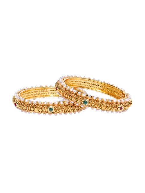 gold tone brass bangle - 16965512 - Very Small Image - 1