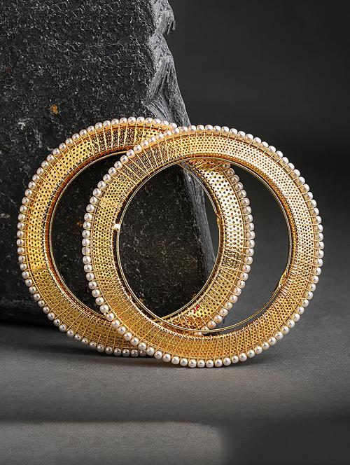 gold tone brass bangle - 16965513 - Very Small Image - 1