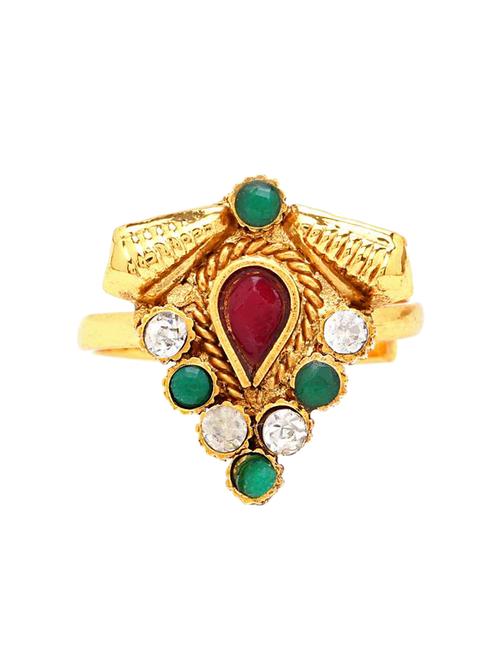 multi colored brass finger ring - 16965580 - Very Small Image - 1