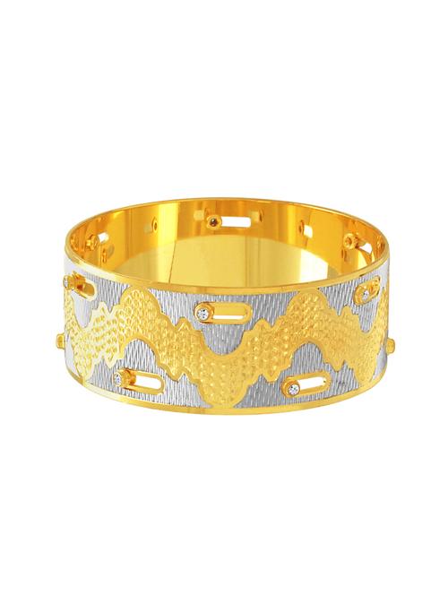 gold silver tone brass bangle bracelet - 16965844 - Very Small Image - 1