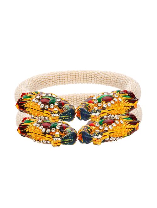 multi colored brass bangle bracelet - 16966009 - Very Small Image - 1