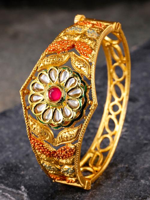 multi colored brass bangle bracelet - 16966034 - Very Small Image - 1