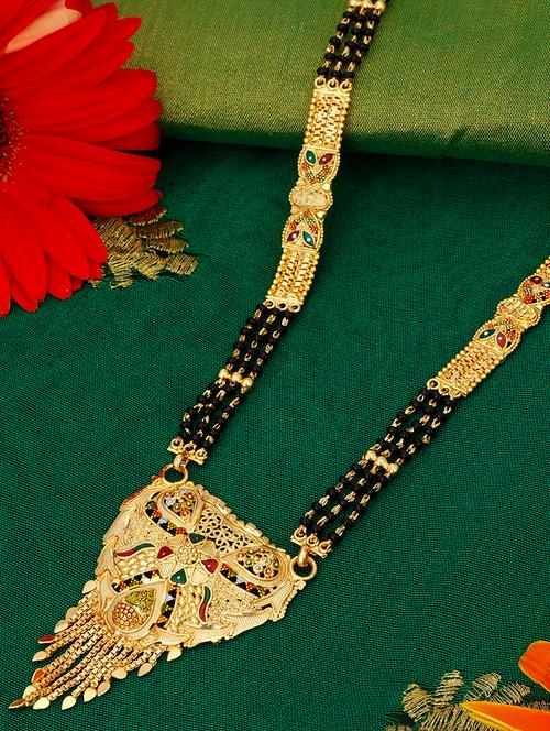 gold brass mangalsutra - 16966247 - Very Small Image - 1