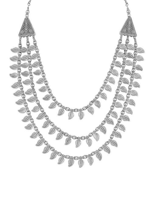silver brass short necklace - 16966269 - Very Small Image - 1