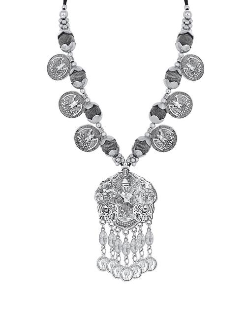 grey brass long necklace - 16966296 - Very Small Image - 1