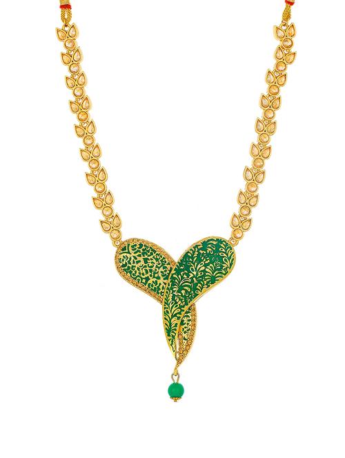 green brass long necklace - 16966305 - Very Small Image - 1