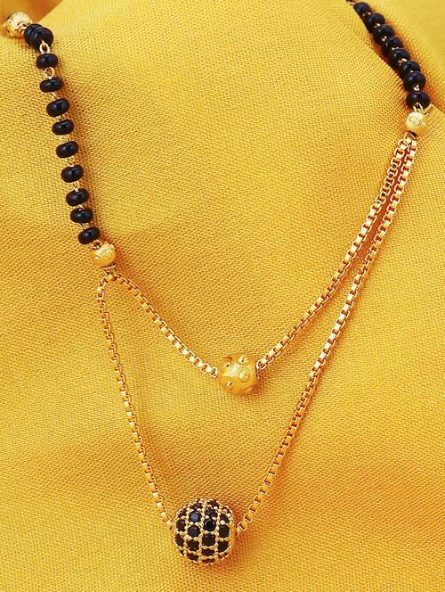 gold brass mangalsutra - 16966312 - Very Small Image - 1