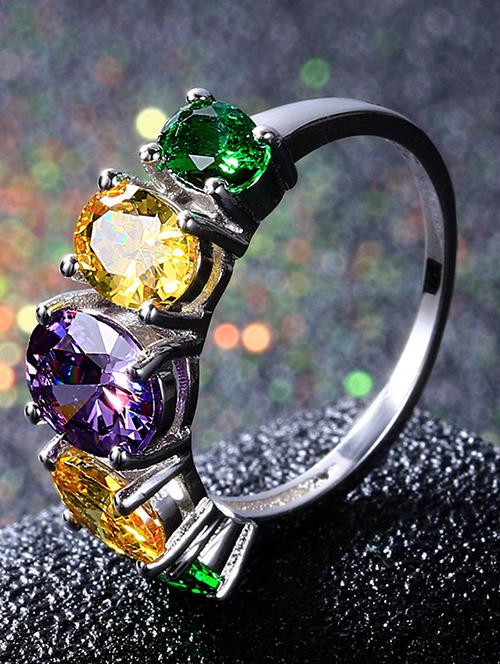 multi colored brass hand ring - 16966843 - Very Small Image - 1