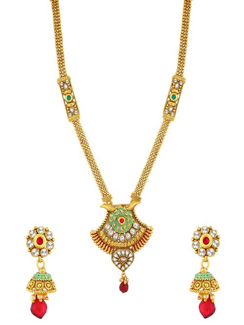 red brass pendants and earring - 16967313 - Very Small Image - 1