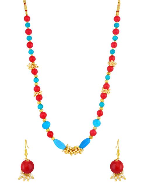 red brass necklaces and earring - 16967326 - Very Small Image - 1