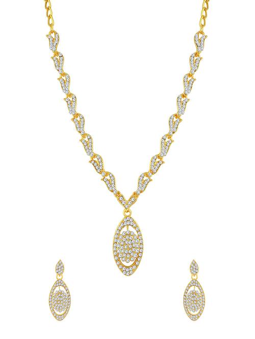 gold brass necklaces and earring - 16967339 - Very Small Image - 1