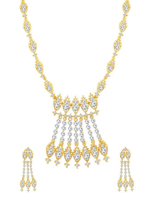 gold brass necklaces and earring - 16967344 - Very Small Image - 1