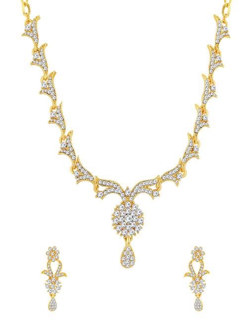 gold brass necklaces and earring - 16967346 - Very Small Image - 1