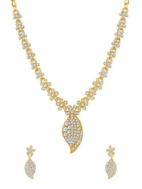 gold brass necklaces and earring - 16967349 - Very Small Image - 1