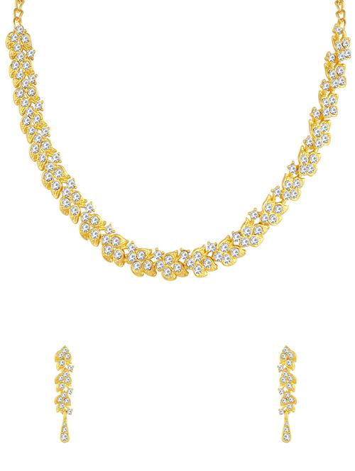 gold brass necklaces and earring - 16967353 - Very Small Image - 1