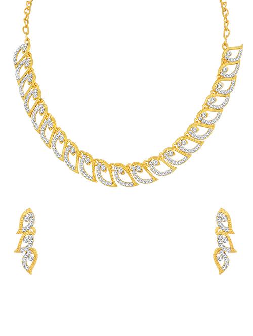 gold brass set & drop earrings - 16967418 - Very Small Image - 1