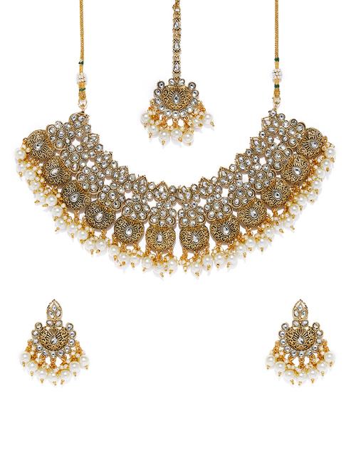 gold brass choker necklaces - 16967469 - Very Small Image - 1