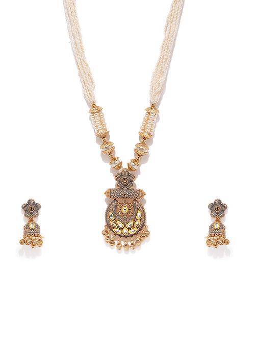 purple brass pendants and earring - 16967785 - Very Small Image - 1