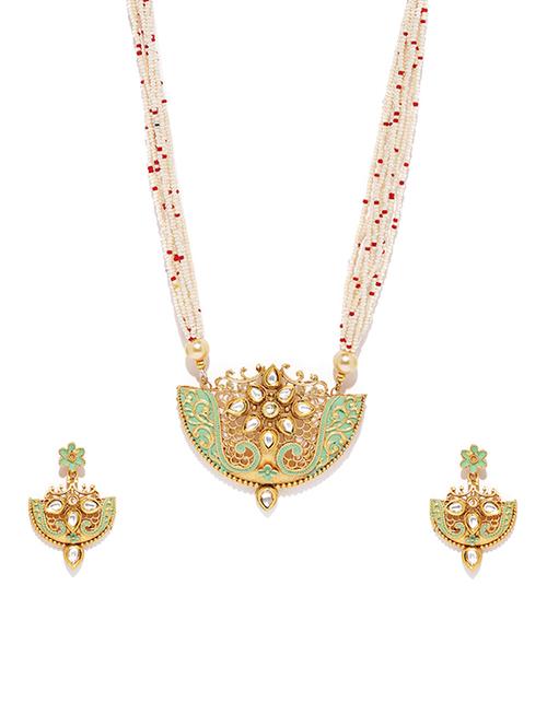red brass pendants and earring - 16967798 - Very Small Image - 1