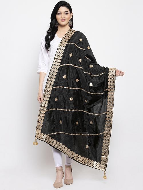 gota work embroidered dupatta - 16968185 - Very Small Image - 1