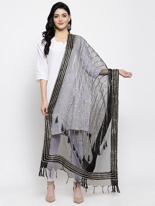 gota work plain dupatta - 16968198 - Very Small Image - 1