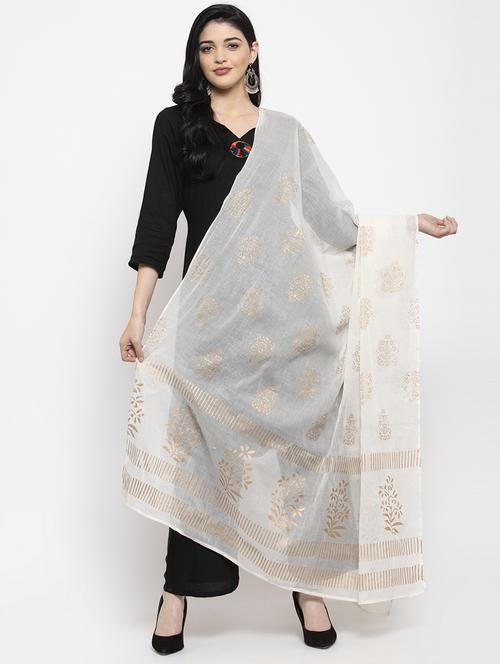 solid printed dupatta - 16968213 - Very Small Image - 1