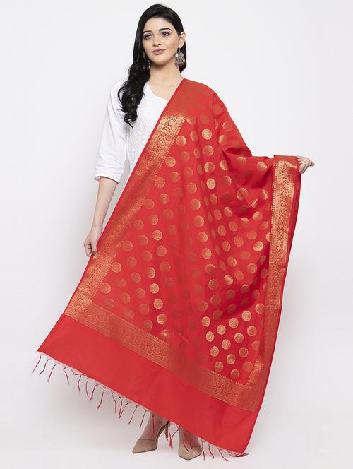 self design banarasi dupatta - 16968224 - Very Small Image - 1
