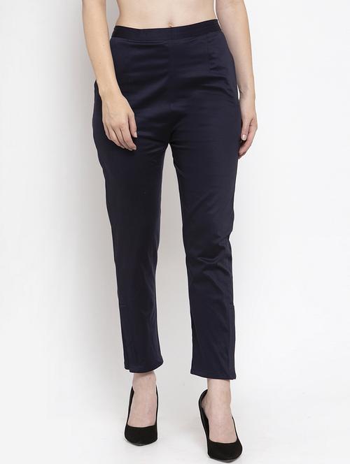 high rise flat front trouser - 16968307 - Very Small Image - 1