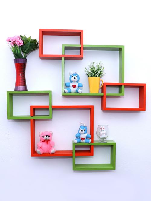 interscting wall rack shelf (set of 6) - 16968526 - Very Small Image - 1