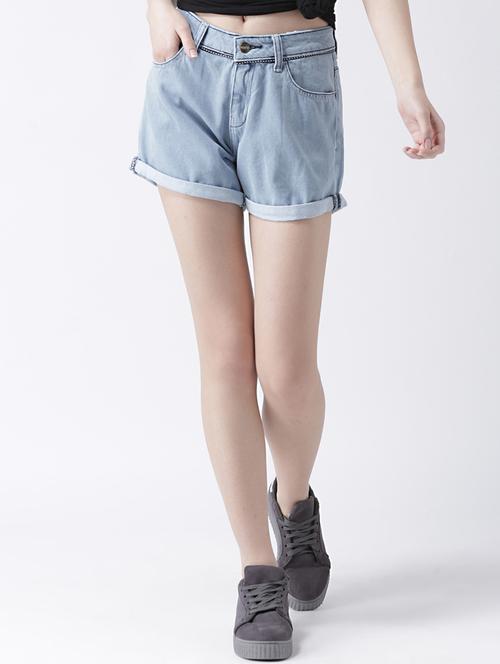 mid rise denim shorts - 16969493 - Very Small Image - 1