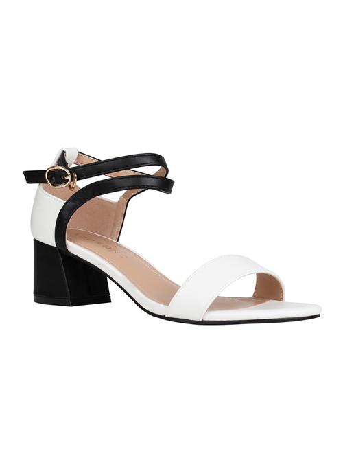white ankle strap sandals - 16970228 - Very Small Image - 1