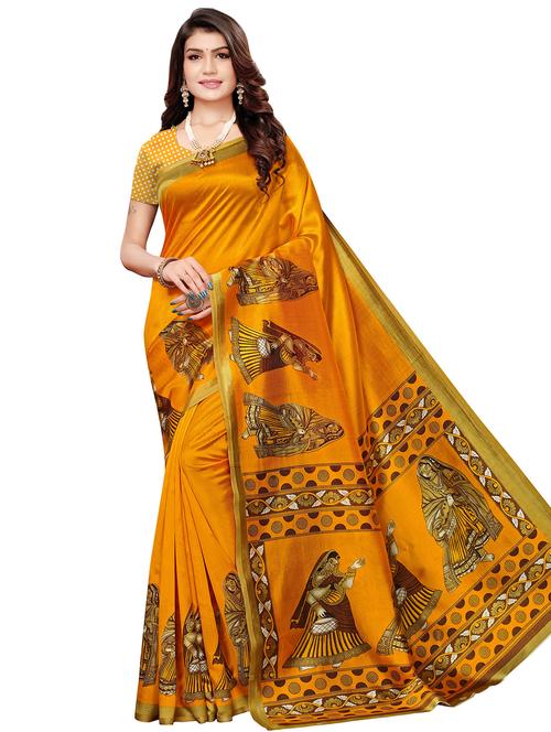 conversational banarasi saree with blouse - 16972659 - Very Small Image - 1
