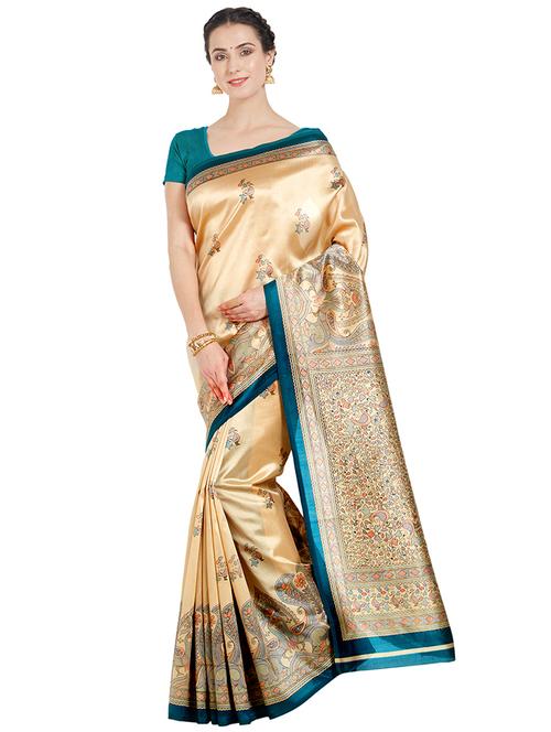 conversational banarasi saree with blouse - 16972687 - Very Small Image - 1