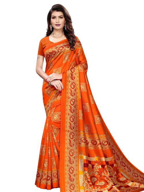 conversational banarasi saree with blouse - 16972844 - Very Small Image - 1