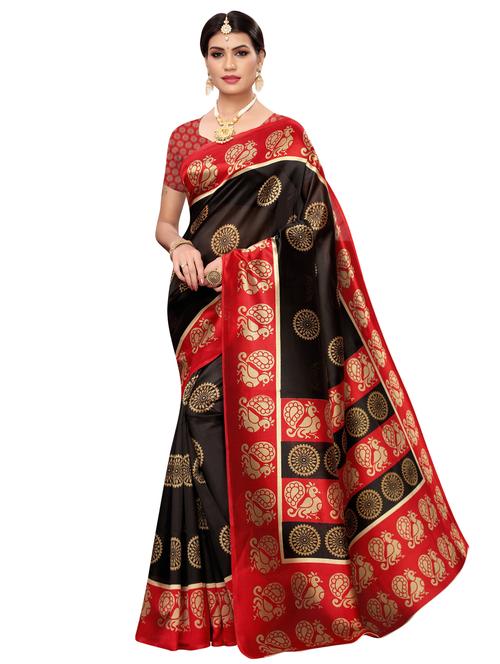 floral banarasi saree with blouse - 16972878 - Very Small Image - 1