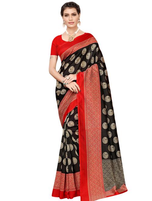 self design banarasi saree with blouse - 16972910 - Very Small Image - 1