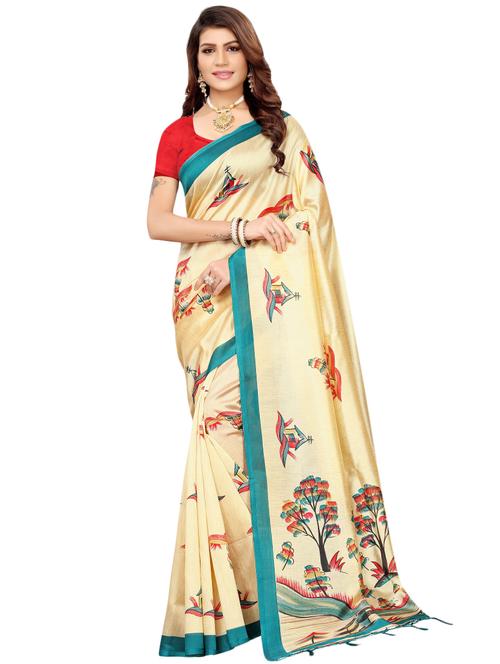 conversational banarasi saree with blouse - 16972923 - Very Small Image - 1