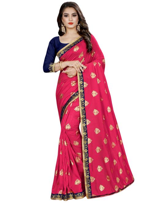 floral banarasi saree with blouse - 16972927 - Very Small Image - 1