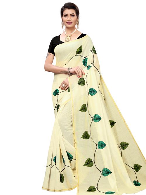 self design embroidered saree with blouse - 16973059 - Very Small Image - 1