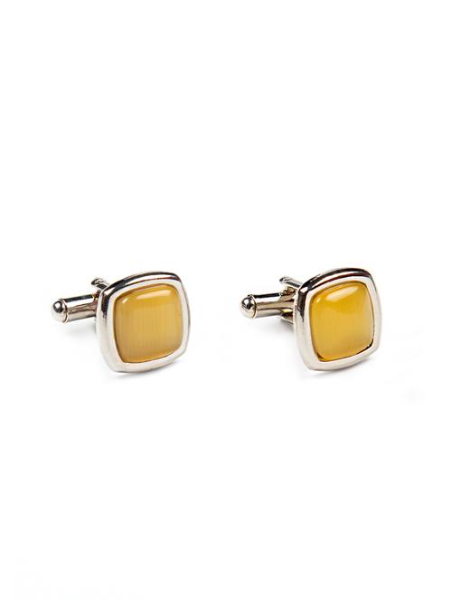 yellow metal cufflinks - 16973335 - Very Small Image - 1