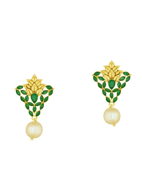 gold brass chandellier earring - 16973356 - Very Small Image - 1
