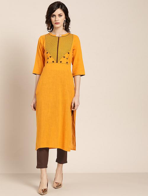 embroidered kurta pant set - 16974902 - Very Small Image - 1