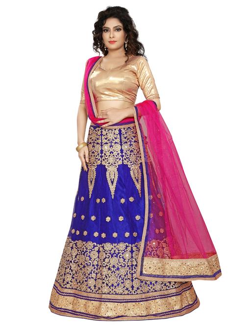 embroidered panelled lehenga - 16975740 - Very Small Image - 1