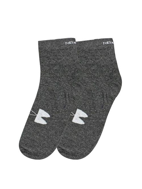 grey cotton ankle length sock - 16975816 - Very Small Image - 1