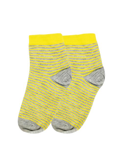 yellow cotton ankle length sock - 16975820 - Very Small Image - 1