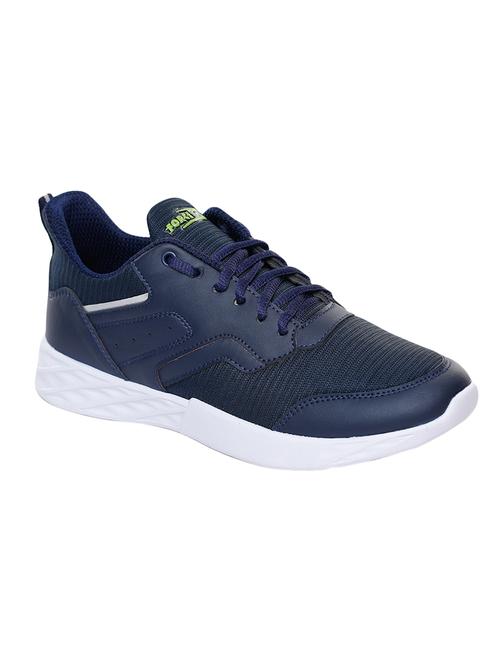 navy blue lace up sport shoes - 16976162 - Very Small Image - 1