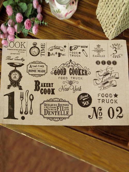 text printed table mats (set of 6 pcs) - 16976443 - Very Small Image - 1